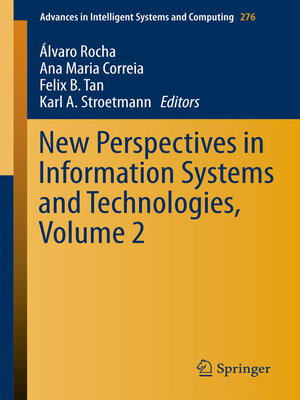 cover image of New Perspectives in Information Systems and Technologies, Volume 2